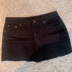 Black stretchy skort